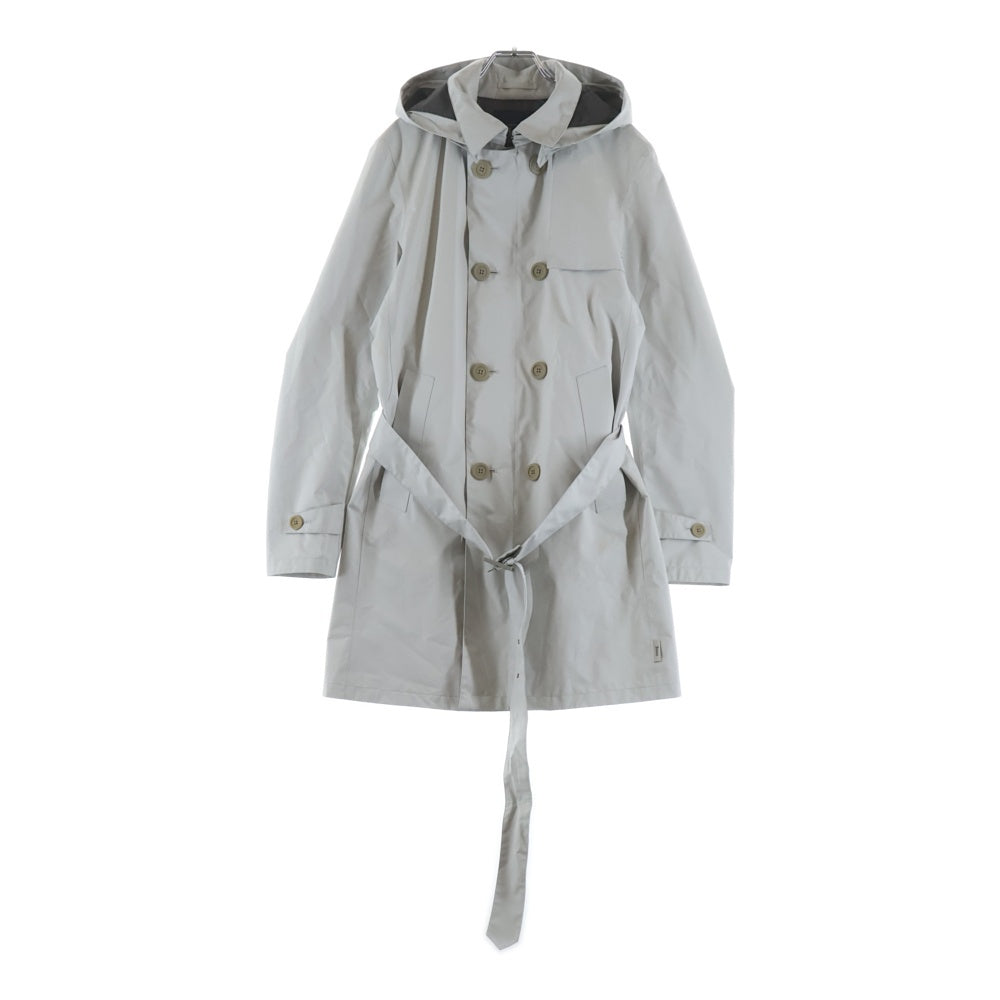 HERNO(ヘルノ) Laminar GORE-TEX ラミナー ゴアテックス 2way ジップアップ フーデッド トレンチコート ホワイト IM050UL-11101-1250