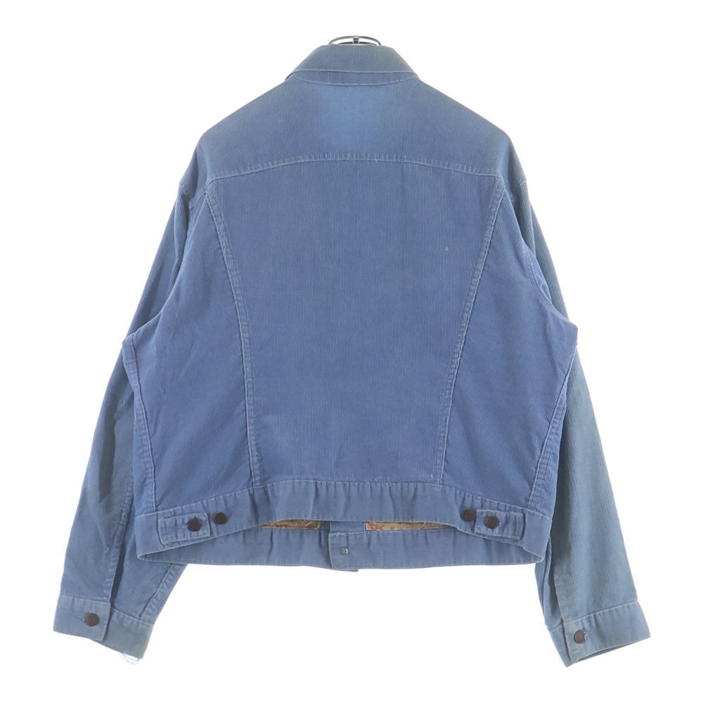 Levi's(リーバイス) 70-80s VINTAGE フラワー裏地 ボタン裏刻印529 70505 3rd Denim Trucker Jacket コーデュロイ デニムトラッカージャケット ブルー