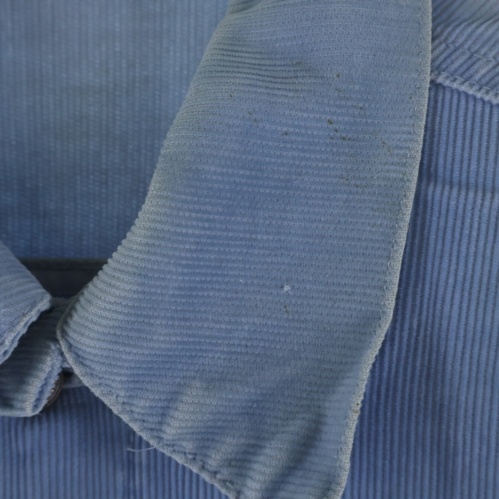 Levi's(リーバイス) 70-80s VINTAGE フラワー裏地 ボタン裏刻印529 70505 3rd Denim Trucker Jacket コーデュロイ デニムトラッカージャケット ブルー