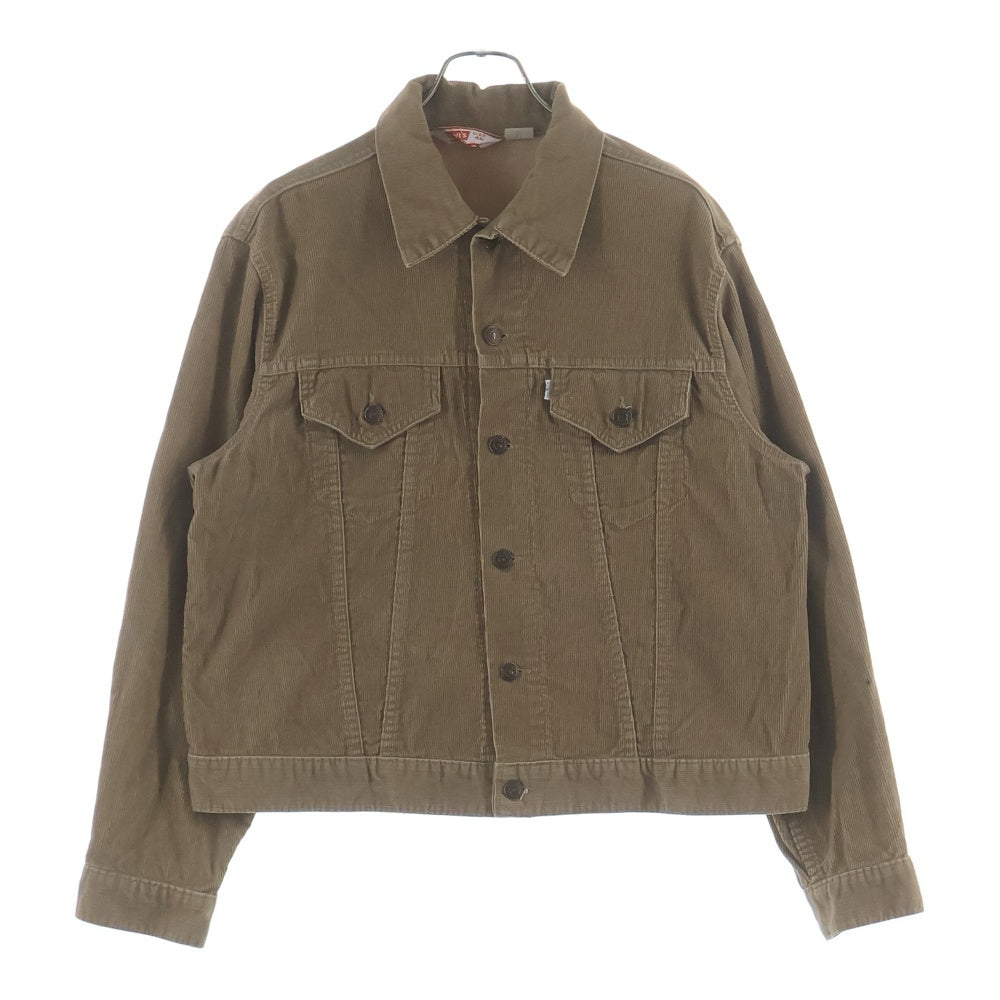 Levi's(リーバイス) 70-80s VINTAGE ボタン裏刻印529 70505 3rd Denim Trucker Jacket コーデュロイ デニムトラッカージャケット ブラウン