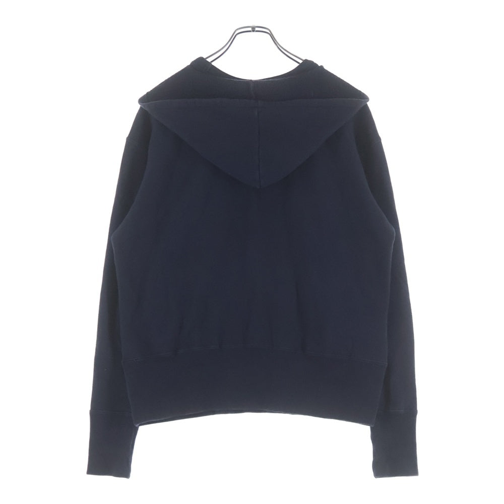 CHAMPION(チャンピオン) REVERSE WEAVE リバースウィーブ 復刻 小文字ランタグ 後付けフード プルオーバースウェットパーカー ネイビー