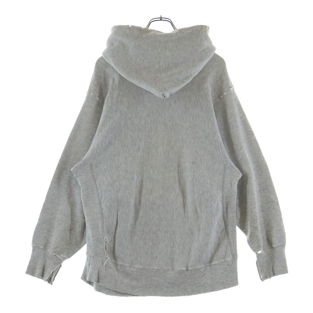 CHAMPION(チャンピオン) 80s REVERSE WEAVE リバースウィーブ トリコタグ USAFA フロントプリント プルオーバースウェットパーカー グレー