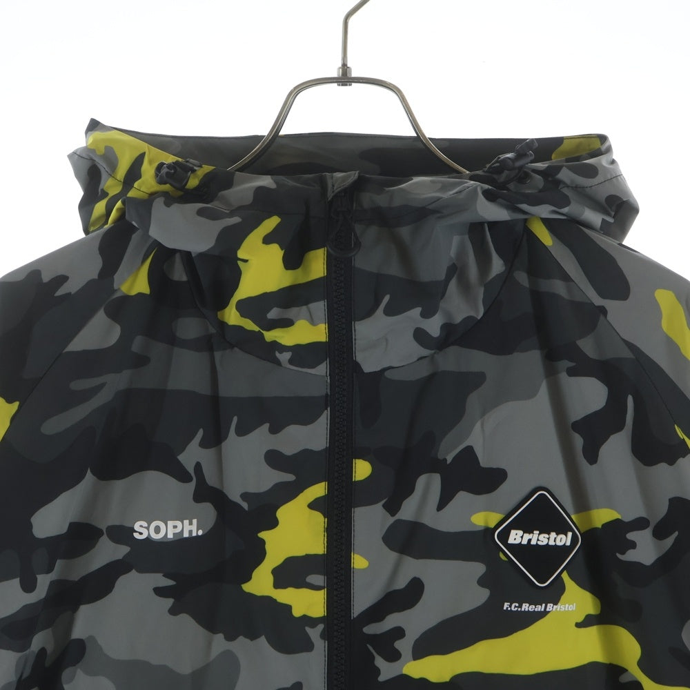 F.C.R.B.(エフシーアールビー) 22AW カモフラージュ フロントロゴ ジップアップ フーデッドジャケット FCRB222000
