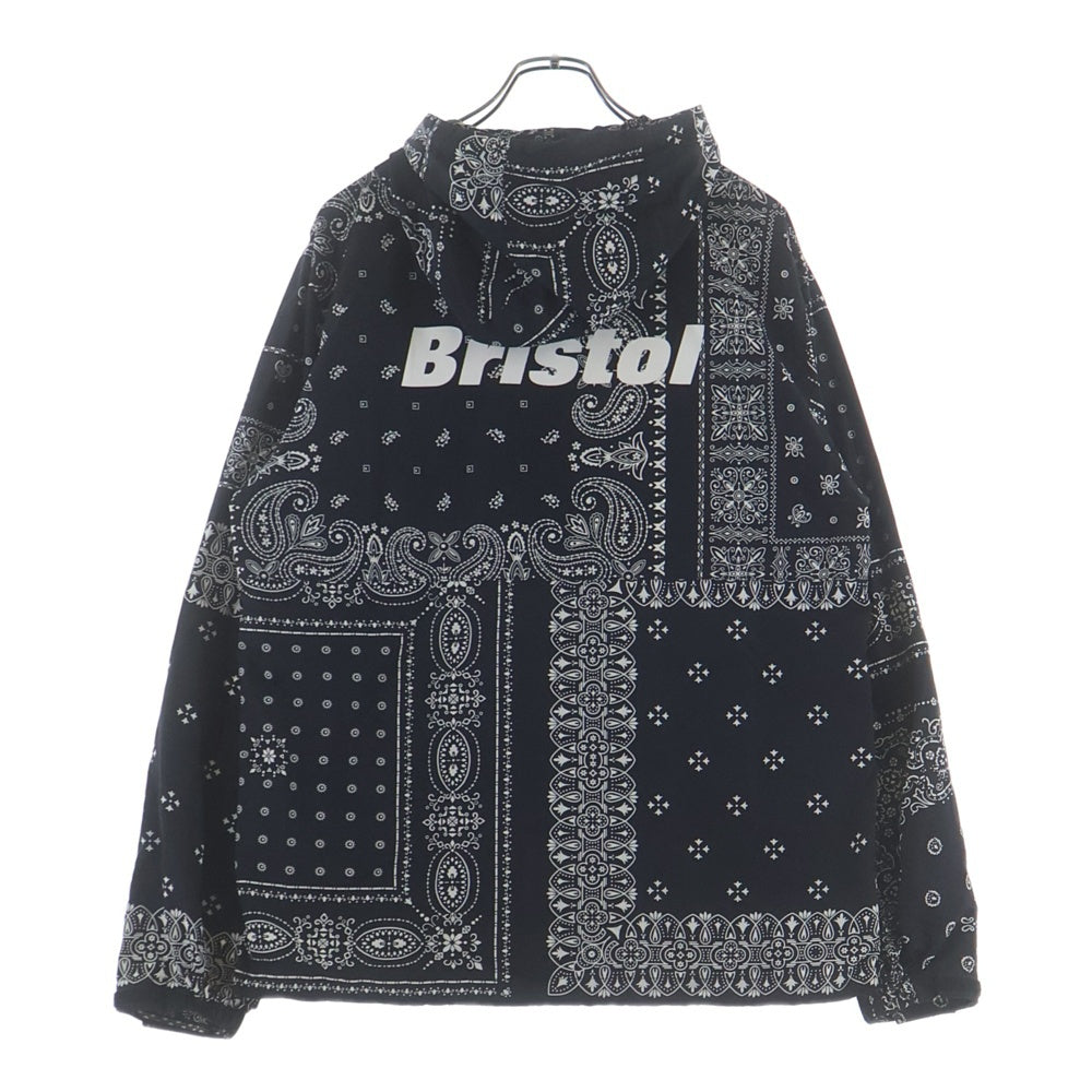F.C.R.B./F.C.Real Bristol/FCRB(エフシーアールビー/エフシーレアルブリストル) 21SS NYLON HOODED BLOUSON バンダナ ナイロン フーデッド ブルゾンジャケット ブラック FCRB210041
