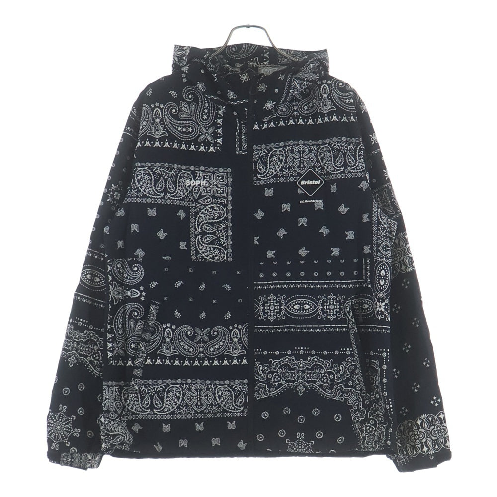 F.C.R.B./F.C.Real Bristol/FCRB(エフシーアールビー/エフシーレアルブリストル) 21SS NYLON HOODED BLOUSON バンダナ ナイロン フーデッド ブルゾンジャケット ブラック FCRB210041