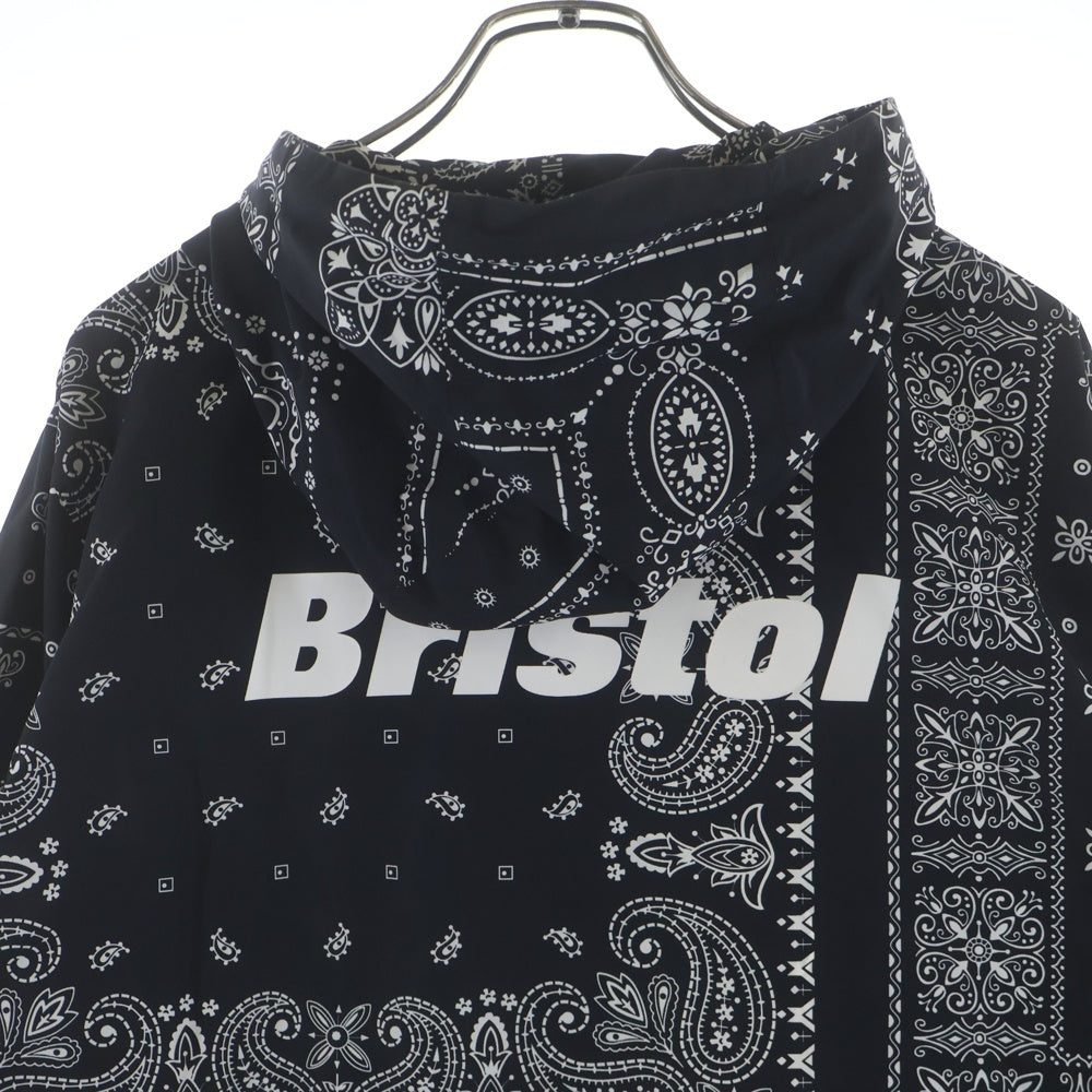 F.C.R.B./F.C.Real Bristol/FCRB(エフシーアールビー/エフシーレアルブリストル) 21SS NYLON HOODED BLOUSON バンダナ ナイロン フーデッド ブルゾンジャケット ブラック FCRB210041