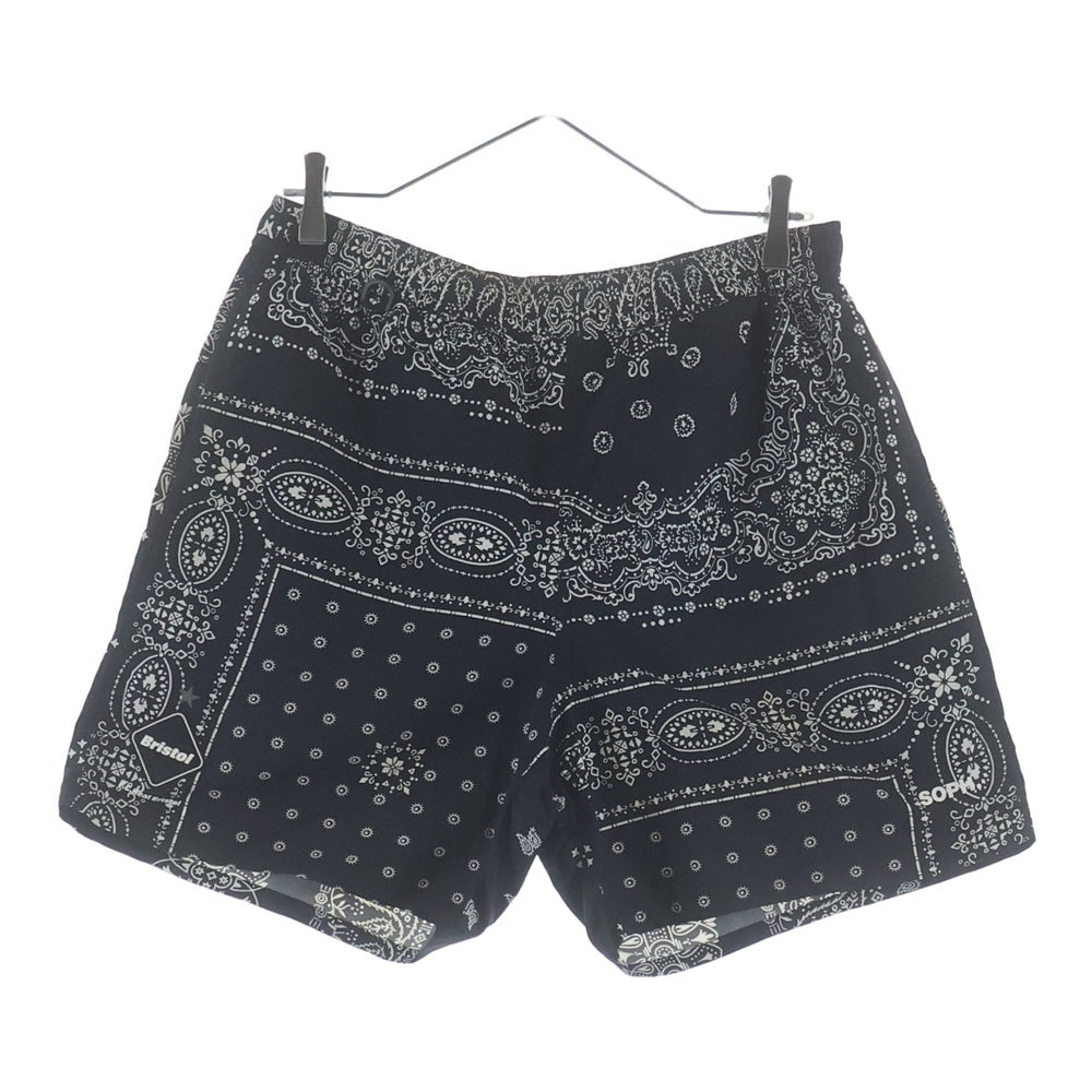 F.C.R.B./F.C.Real Bristol/FCRB(エフシーアールビー/エフシーレアルブリストル) 21SS NYLON EASY SHORTS バンダナ ナイロン イージー ハーフパンツ ショーツ ブラック FCRB210041