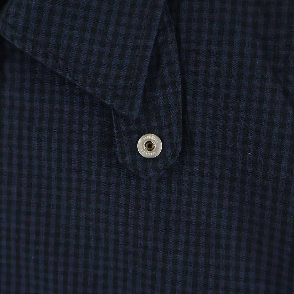 UNUSED(アンユーズド) 25AW GINGHAM CHECK BLOUS ギンガムチェック ジップアップ ジャケット ブルゾン ネイビー US2386
