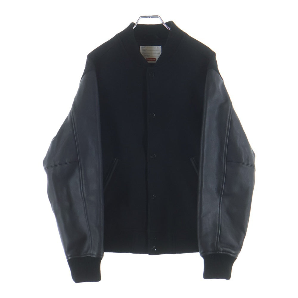 SUPREME(シュプリーム) 18AW Motion Logo Varsity Jacket モーションロゴ バーシティジャケット ブラック