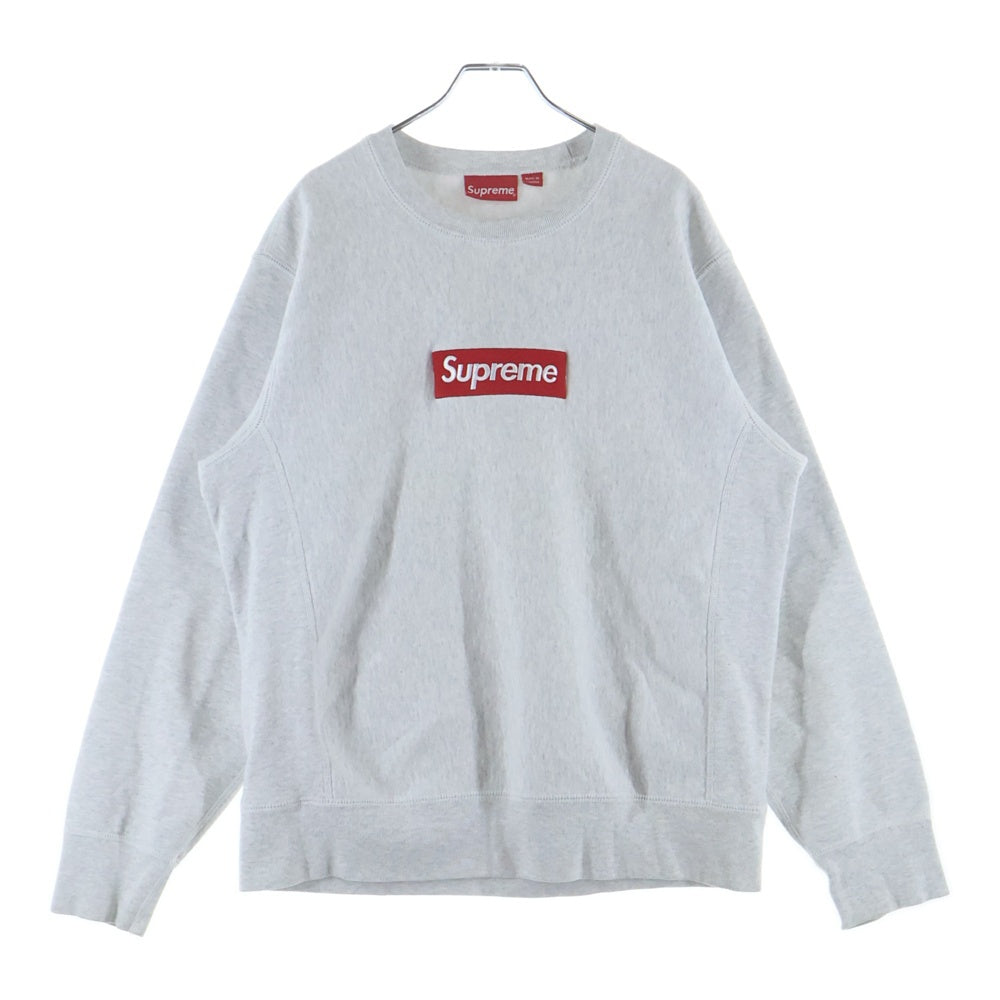 SUPREME(シュプリーム) 18AW Box Logo Crewneck ボックスロゴ クルーネック スウェットトレーナー グレー