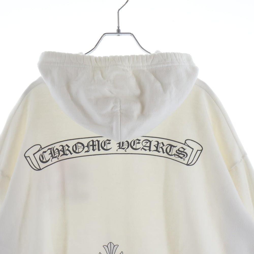 CHROME HEARTS(クロムハーツ) MLTCOL CEM CRS HD PLVR マルチカラーセメタリークロスプルオーバーパーカー ホワイト