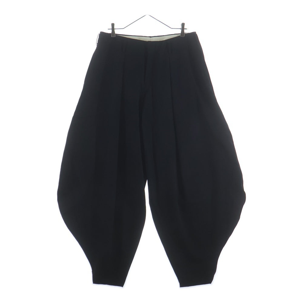 COMME des GARCONS HOMME PLUS(コムデギャルソンオムプリュス) 25AW ウールギャバジン ジップフライ バルーンパンツ ブラック PP-P025