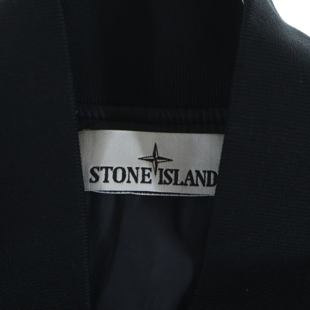 STONE ISLAND(ストーンアイランド) 23AW GARMENT DYED BOMBER JACKET ガーメントダイ ジップアップ 中綿ボンバージャケット ブルゾン ブラック