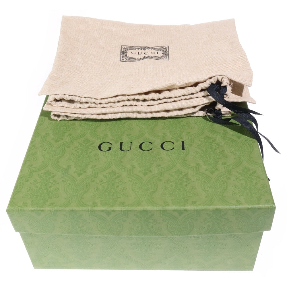 GUCCI(グッチ) インターロッキングGチェーン レザー ローファー ブラック 752093