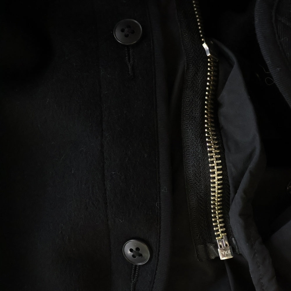 ATON(エイトン) ×BEAUTY&YOUTH 3WAY M-65 ビューティ&ユース 別注 マルチポケット ジップアップ ミリタリージャケット ブラック 8018932