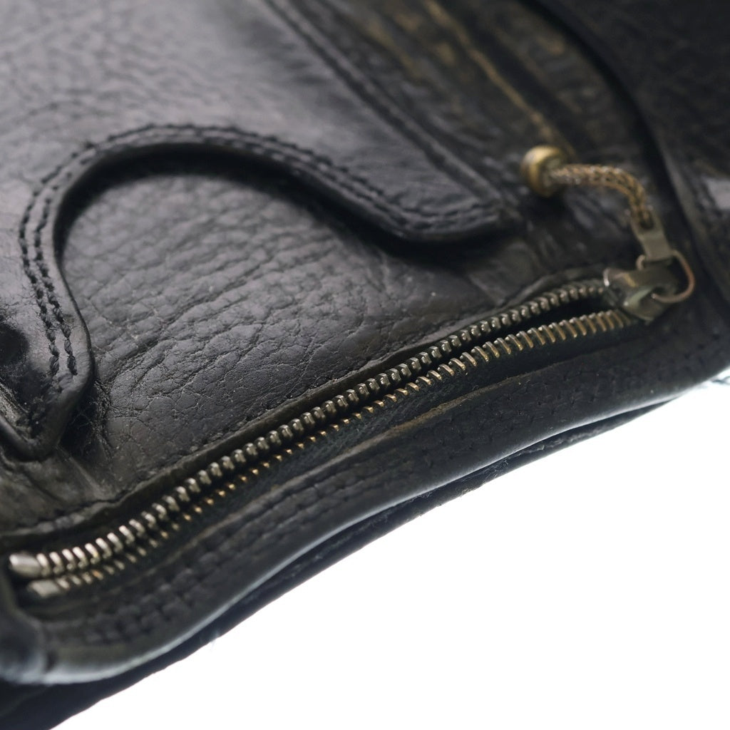 CHROME HEARTS(クロムハーツ) 3FOLD 3フォールド ボハートタン レザーウォレット 財布 ブラック