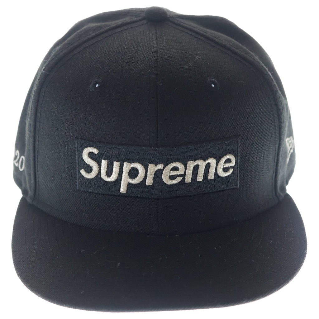 SUPREME(シュプリーム) 20SS ×NEW ERA 59FIFTY $1M Metallic Box Logo ニューエラ ミリオンダラー ボックスロゴ キャップ 帽子 ブラック