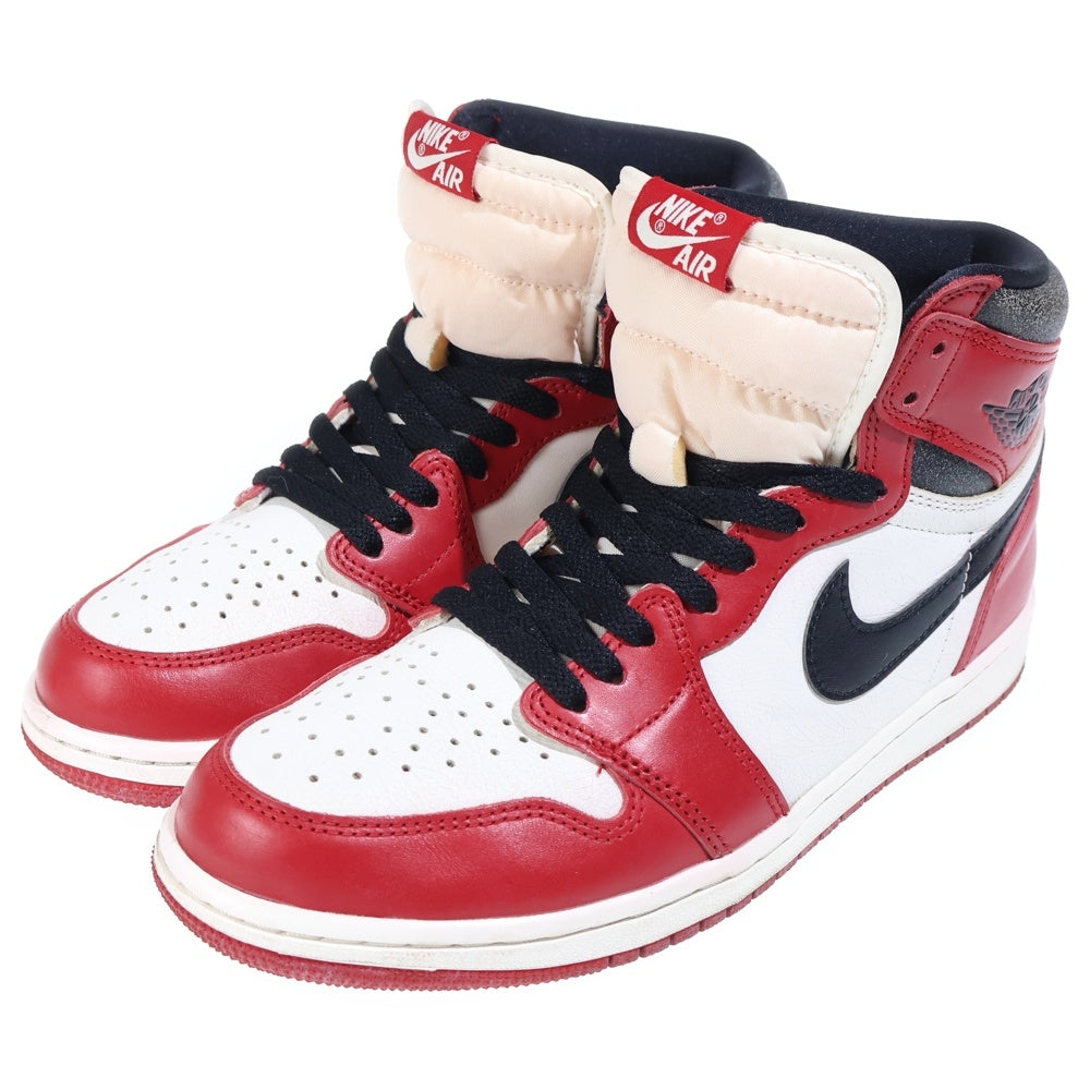 NIKE(ナイキ) AIR JORDAN 1 HIGH OG LOST & FOUND CHICAGO DZ5485-612 エアジョーダン1 ロスト&ファウンド ハイカットスニーカー ブラック/ホワイト/レッド US9.5/27.5cm