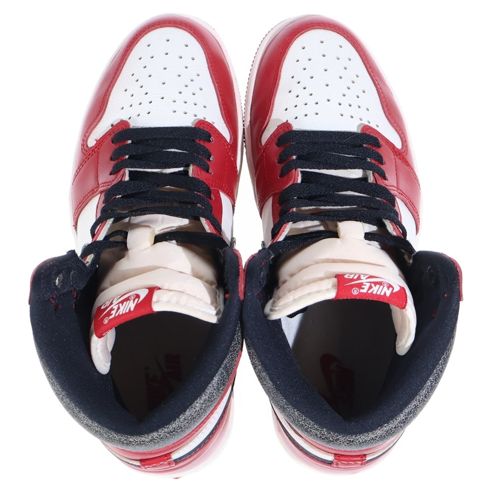 NIKE(ナイキ) AIR JORDAN 1 HIGH OG LOST & FOUND CHICAGO DZ5485-612 エアジョーダン1 ロスト&ファウンド ハイカットスニーカー ブラック/ホワイト/レッド US9.5/27.5cm