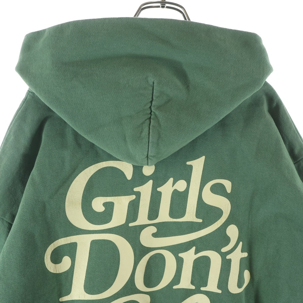Girls Don't Cry(ガールズドントクライ) 両面プリント プルオーバーフーディ パーカー グリーン