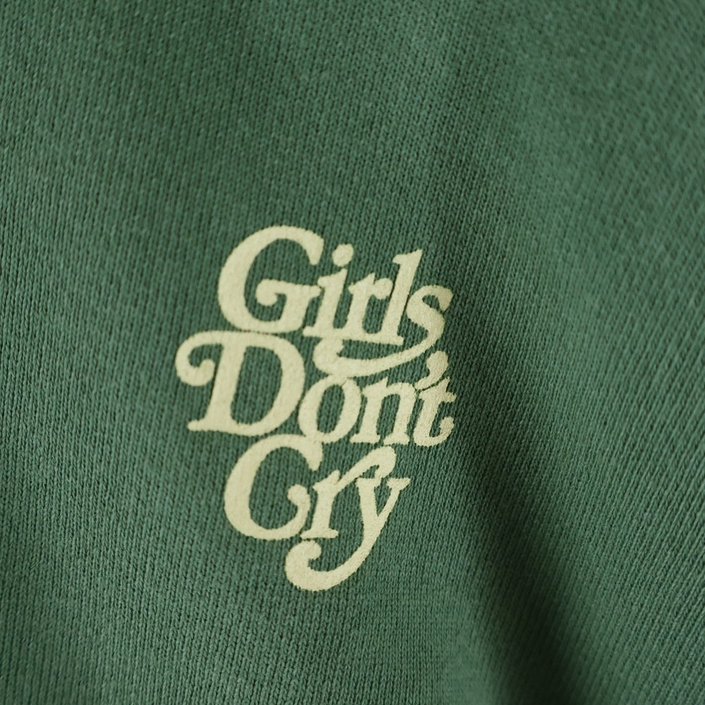 Girls Don't Cry(ガールズドントクライ) 両面プリント プルオーバーフーディ パーカー グリーン