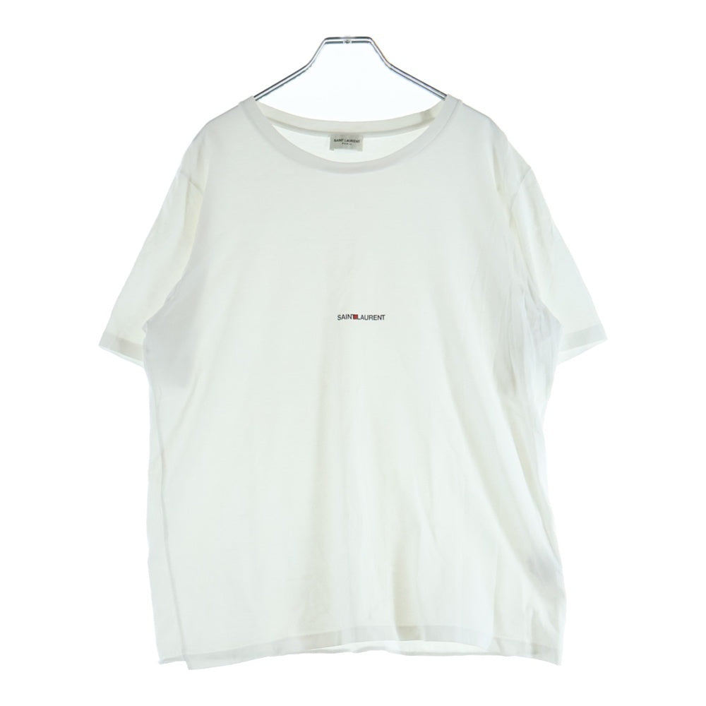SAINT LAURENT PARIS(サンローランパリ) フロントロゴプリント 半袖Tシャツ カットソー ホワイト 464572 TB2DQ