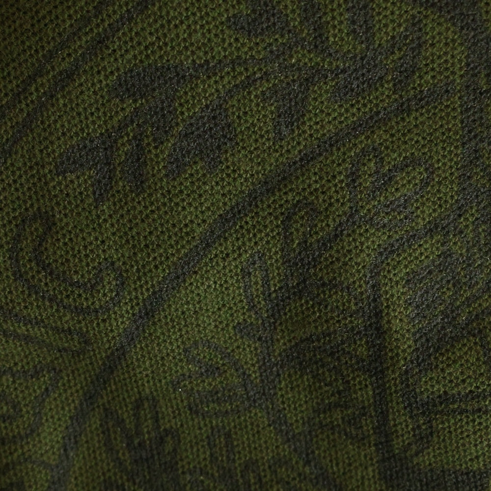 RHUDE(ルード) 25SS SCRAMBLE LOGO STAMP POLO スクランブルロゴ スタンプ 半袖ポロシャツ グリーン RHSS25PO04012
