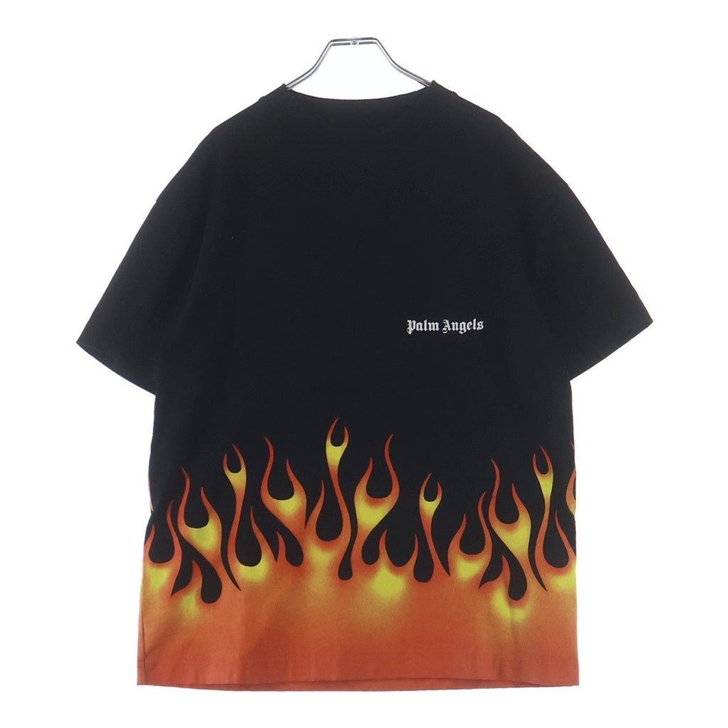 Palm Angels(パームエンジェルス) FIRESTARTER CLASSIC TEE ファイアスターター クラシック 半袖Tシャツ カットソー ブラック PMAA001R20413017