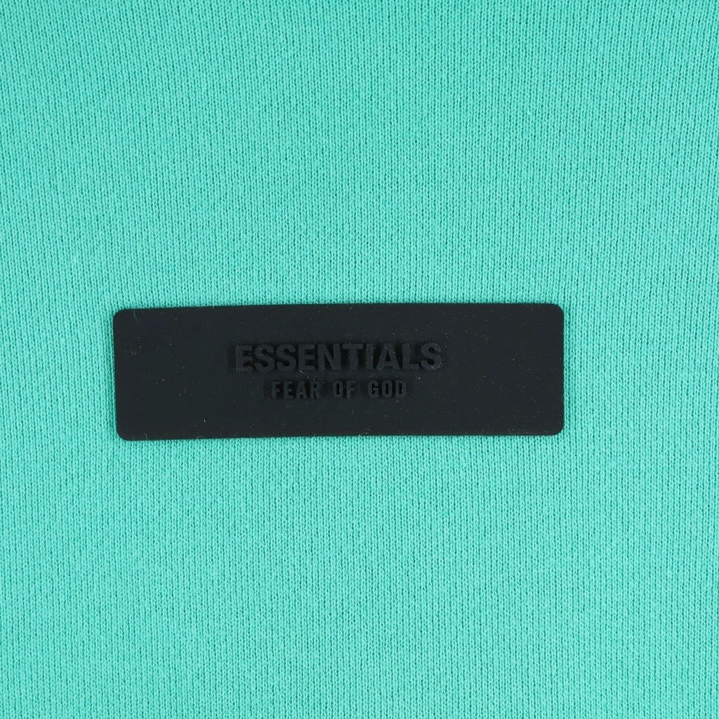 FEAR OF GOD ESSENTIALS(フィアオブゴッド エッセンシャルズ) Pullover Hoodie ラバーロゴ プルオーバー スウェットパーカー フーディ グリーン