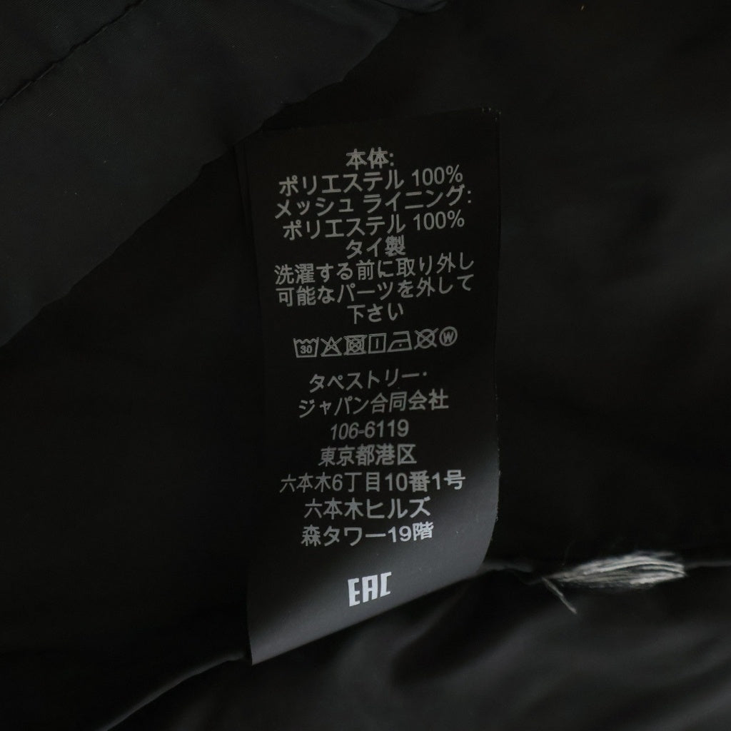 COACH(コーチ) SIGNATURE WINDBREAKER フロントシグネチャーロゴ ジップアップ 総柄 ジャケット ブラック C8104