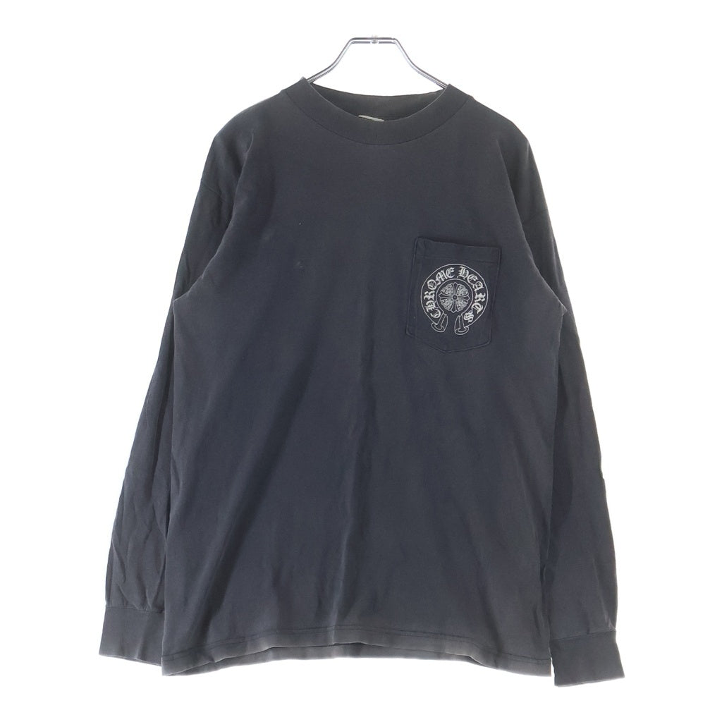 CHROME HEARTS(クロムハーツ) OLD Horseshoe Arm Floral L/S Tee 東京限定 バックホースシュー アームフローラル 長袖Tシャツ カットソー