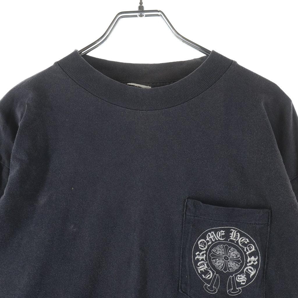 CHROME HEARTS(クロムハーツ) OLD Horseshoe Arm Floral L/S Tee 東京限定 バックホースシュー アームフローラル 長袖Tシャツ カットソー