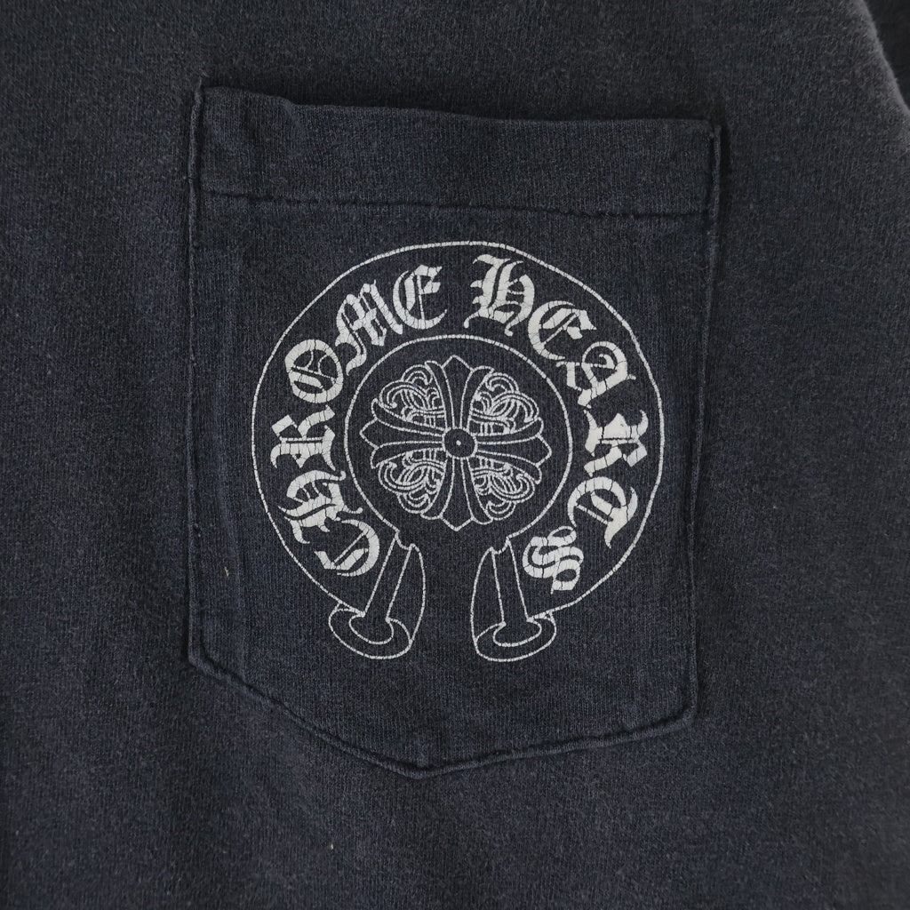 CHROME HEARTS(クロムハーツ) OLD Horseshoe Arm Floral L/S Tee 東京限定 バックホースシュー アームフローラル 長袖Tシャツ カットソー