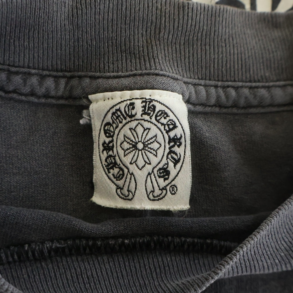 CHROME HEARTS(クロムハーツ) OLD Horseshoe Arm Floral L/S Tee 東京限定 バックホースシュー アームフローラル 長袖Tシャツ カットソー