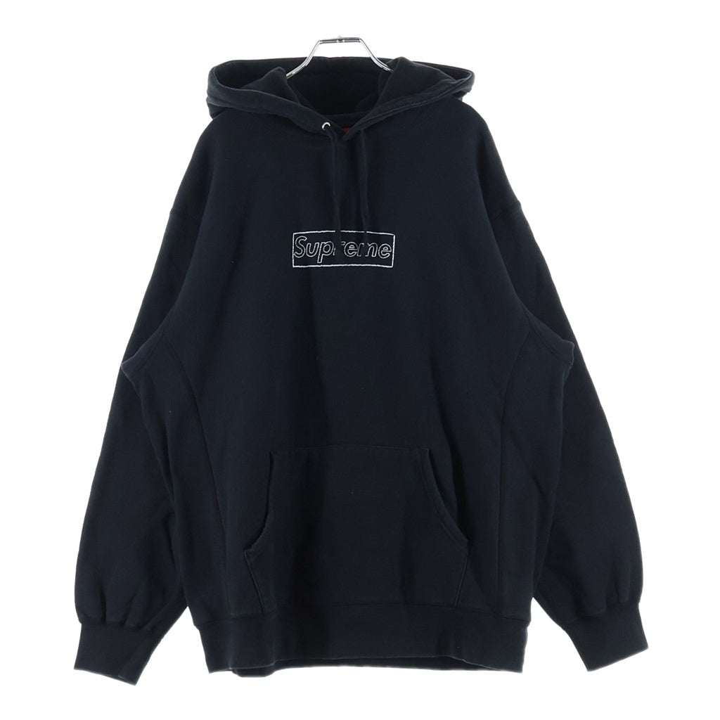 SUPREME(シュプリーム) 21SS KAWS Chalk Logo Hooded Sweatshirt カウズチョーク ロゴ プルオーバー パーカー ブラック