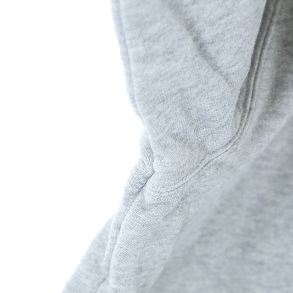 SUPREME(シュプリーム) 19AW Mirrored Logo Hooded Sweatshirt アップリケロゴ プルオーバースウェットパーカー フーディ グレー