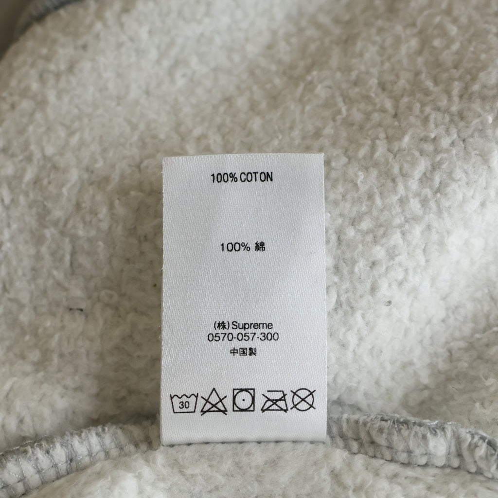 SUPREME(シュプリーム) 19AW Mirrored Logo Hooded Sweatshirt アップリケロゴ プルオーバースウェットパーカー フーディ グレー