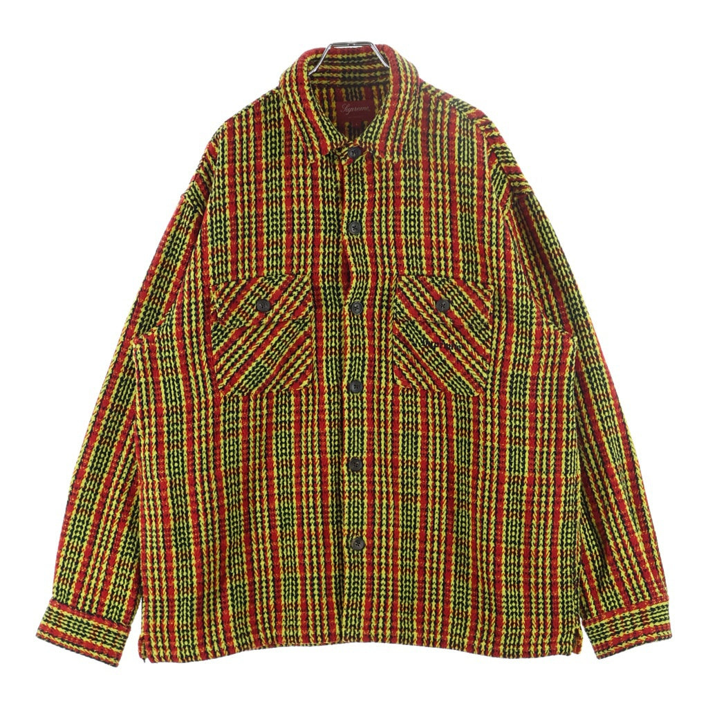 SUPREME(シュプリーム) 22AW Heavy Flannel Shirt ヘビー フランネル チェック 長袖シャツ ジャケット イエロー/レッド/ブラック