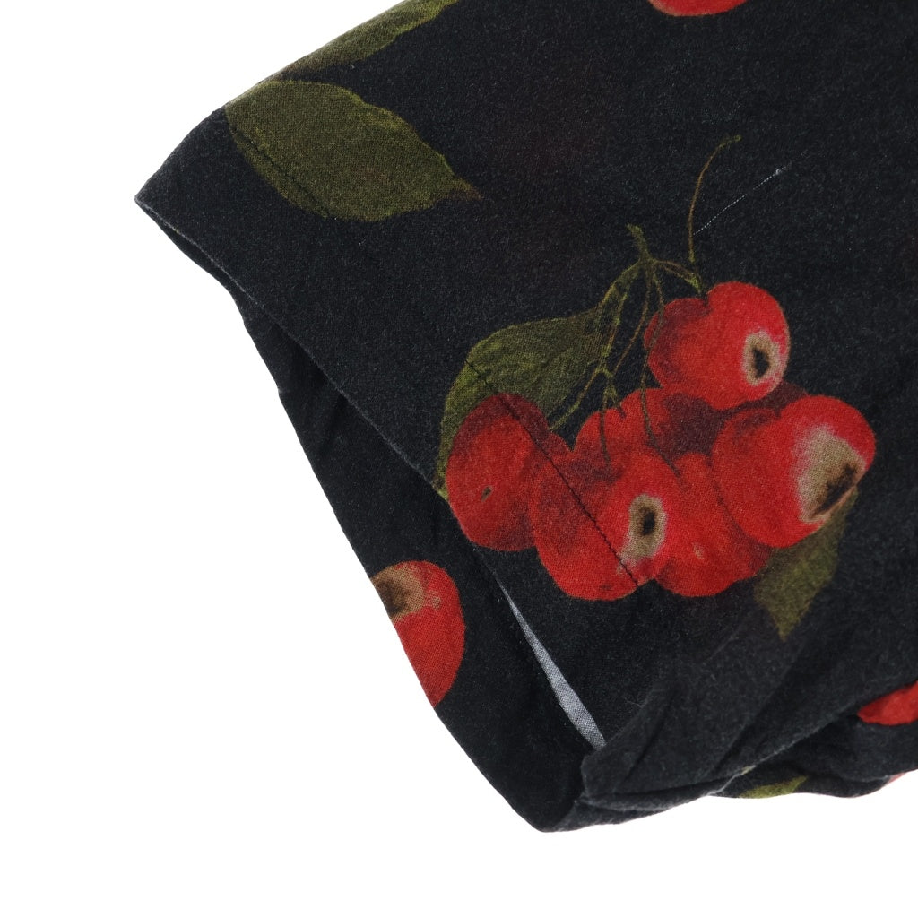 SUPREME(シュプリーム) 19SS Cherry Rayon S/S Shirt チェリー総柄 レーヨン 半袖シャツ ショートスリーブ ブラック