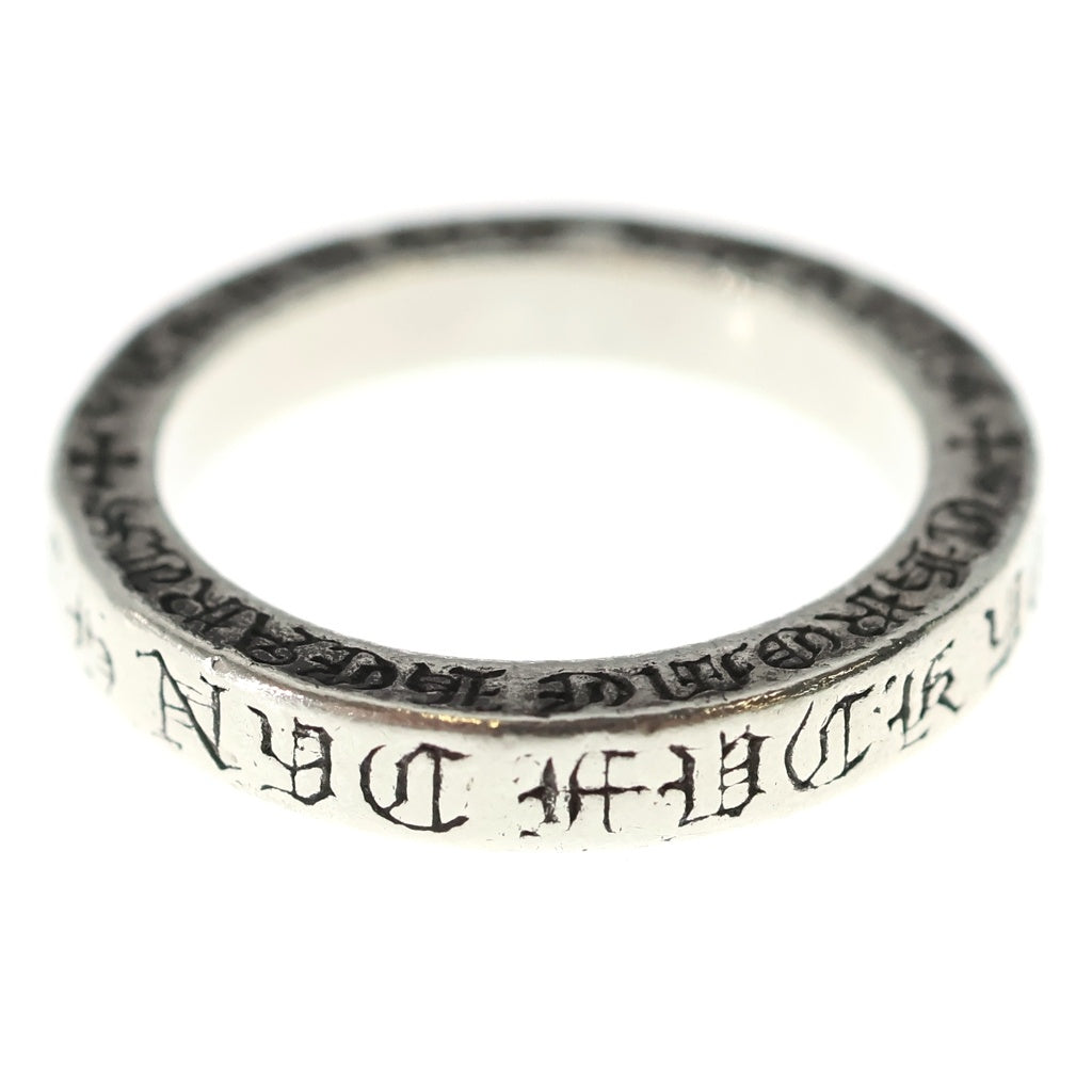 CHROME HEARTS(クロムハーツ) 3mm SPACER NYC FUCKYOU 3mm スペーサー ニューヨーク限定 ファックユー リング シルバーBCA333 レディース