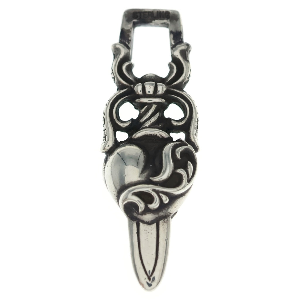 CHROME HEARTS(クロムハーツ) DAGGER HEART ダガーハート ペンダントトップ シルバー BCA243