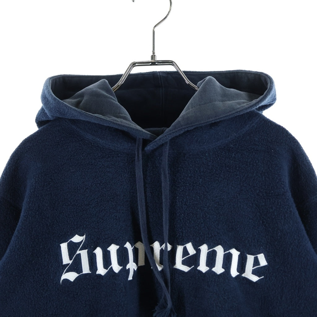 SUPREME(シュプリーム) 16AW Reverse Fleece Hooded Sweatshirt リバース フリース フーディーパーカー ネイビー