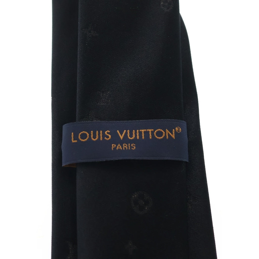 LOUIS VUITTON(ルイヴィトン) LV スターリーナイト モノグラム シルク ネクタイ ブラック M79089