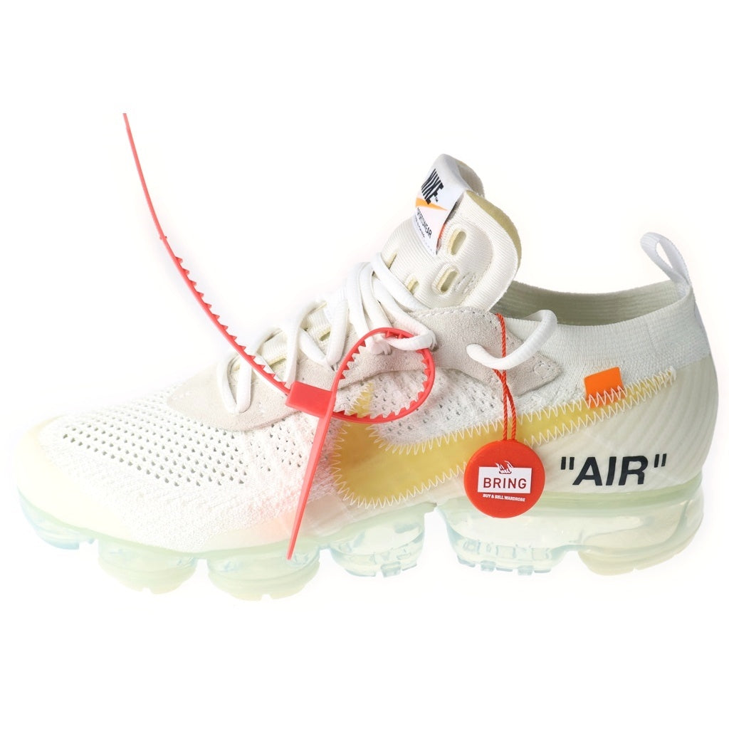 NIKE(ナイキ) ×OFF-WHITE THE 10 AIR VAPORMAX FK オフホワイト ザテン エアヴェイパーマックス フライニット ローカットスニーカー ホワイト US9.5/27.5cm AA3831-100
