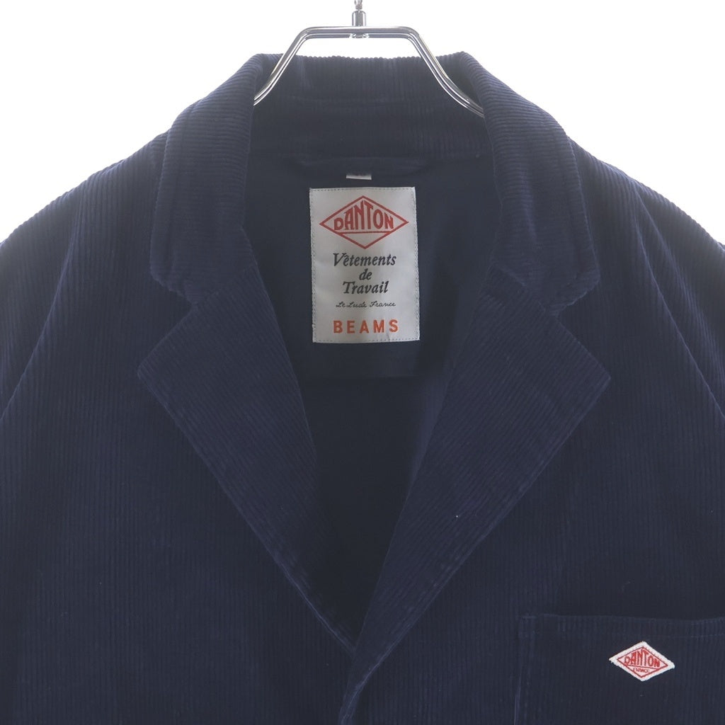 DANTON(ダントン) ×BEAMS CORDUROY JACKET ビームス コーデュロイ 3Bジャケット ネイビー JD-8976 SRC