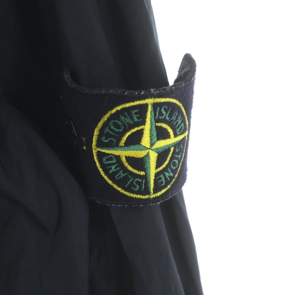 STONE ISLAND(ストーンアイランド) 20AW GARMENT DYED CRINKLE RE ガーメントダイ ジップアップ ナイロンジャケット ブラック 731510123