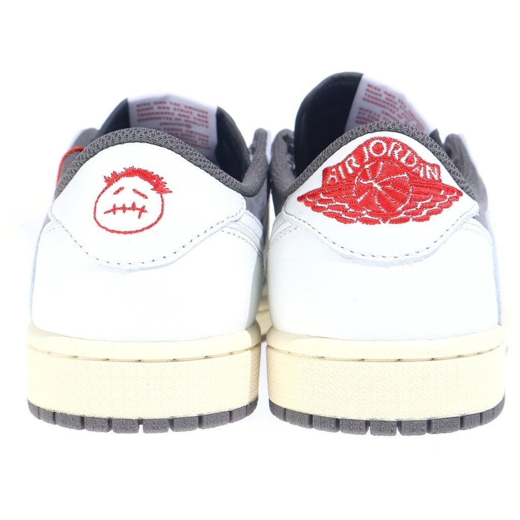 NIKE(ナイキ) ×TRAVIS SCOTT AIR JORDAN 1 LOW REVERSE MOCHA DM7866-162 トラヴィススコット エアジョーダン 1 ローカットスニーカー ブラウン/ホワイト US7/25.0cm レディース