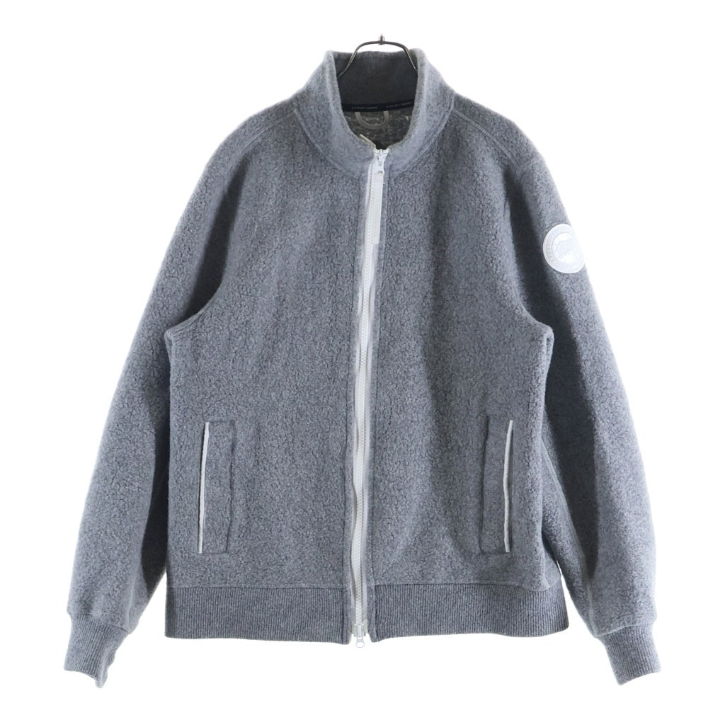 CANADA GOOSE(カナダグース) Lawson Jacket Kind Fleece HUMANATURE アームロゴワッペン フリースジャケット グレー 7049M1