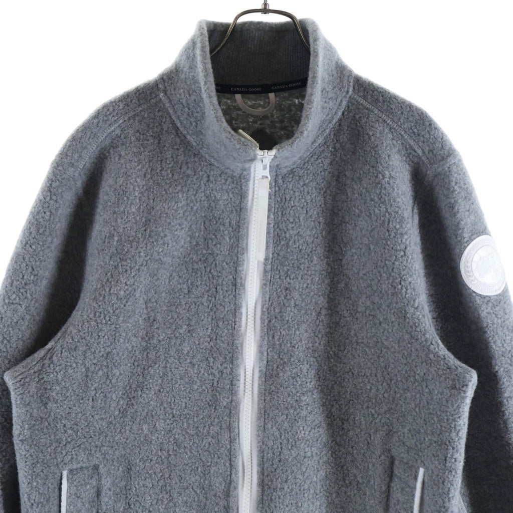 CANADA GOOSE(カナダグース) Lawson Jacket Kind Fleece HUMANATURE アームロゴワッペン フリースジャケット グレー 7049M1