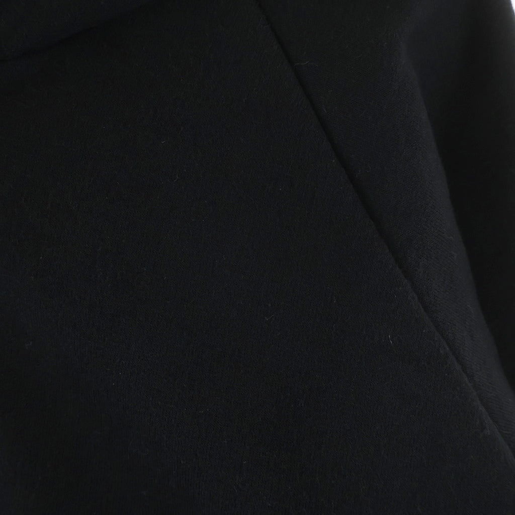 CHROME HEARTS(クロムハーツ) OLD SWTSHRT HD ZIP スクロールラベルプリント 裏地サーマル ダガージップアップパーカー ブラック